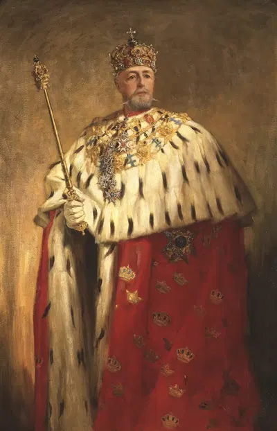 Оскар II (Оскар Фредрик), 1829-1907, король Швеции 1872 года и Норвегии 1872-1905 by Оскар Бьёрк — digital art print download