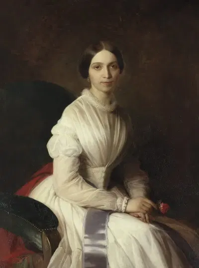 Оверстинна Анн Ловиса Лагерхельм, урождённая аф Гейерстам, 1824-1891 by Уно Троили, 1851 — digital art print download