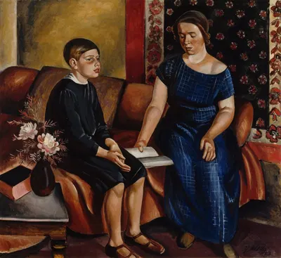 Слушая домашнее задание by Юрьё Оллила, 1923 — digital art print download