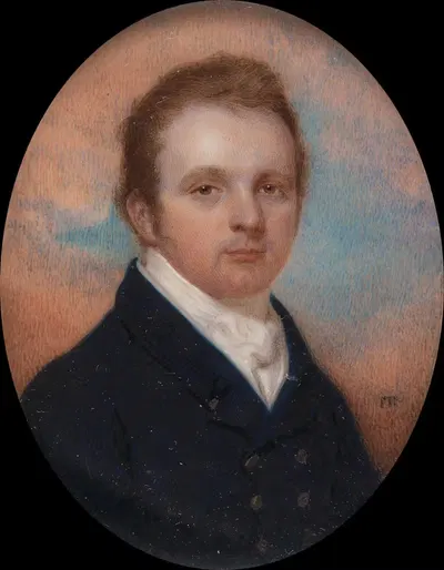 Gentleman with Short Red Hair by John Turmeau, 1814 — digital art print download