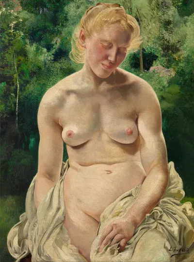 Робость by Леон Фредерик, 1896 — digital art print download