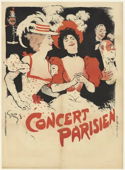 Concert Parisien by Jules-Alexandre Grün, 1897 — digital art print download