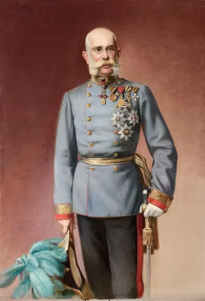Portrait of Franz Joseph I by Adolf Pirsch, 1900 — digital art print download
