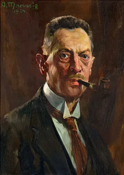 Автопортрет by Антон Маруссиг, 1924 — digital art print download