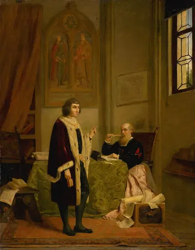 Император Максимилиан диктует свои мемуары by Доминик Скутецкий, 1867 — digital art print download
