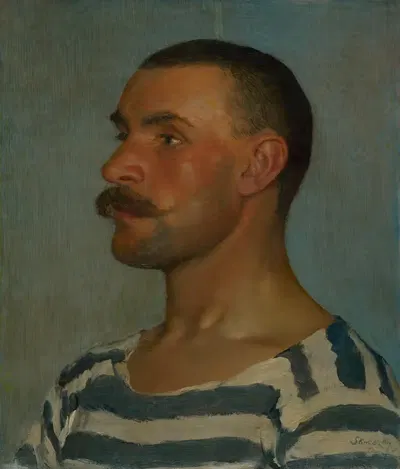 Исследование головы гондольера by Доминик Скутецкий, 1903 — digital art print download
