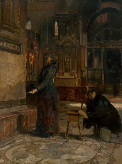 Интерьер by Доминик Скутецкий, 1895 — digital art print download