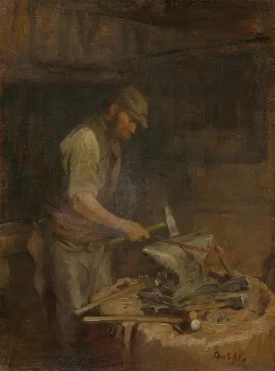 Ковач при работе by Доминик Скутецкий, 1905 — digital art print download