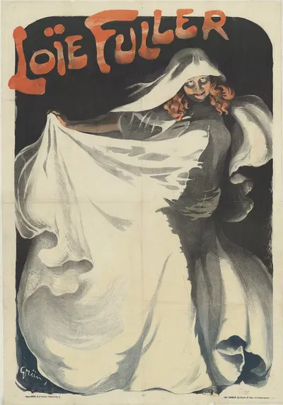 Loïe Fuller by Jules-Alexandre Grün, 1901 — digital art print download