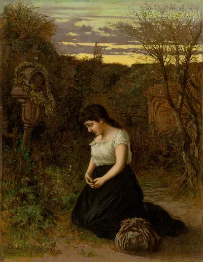 Na cintoríne by Eduard Majsch, 1885 — digital art print download