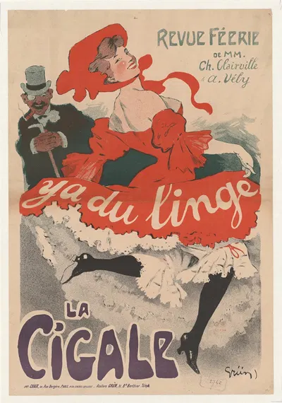 Revue féérie. Y a du linge. La Cigale by Jules-Alexandre Grün, 1904 — digital art print download