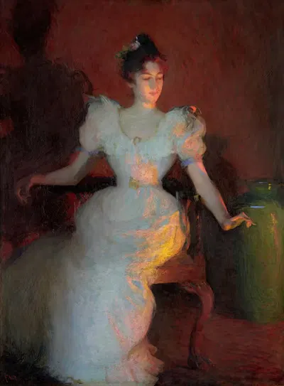 Свет от огня by Фрэнк Уэстон Бенсон, 1893 — digital art print download