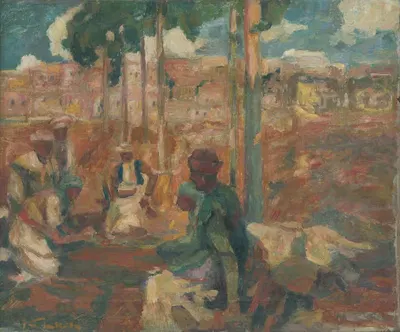 Далмацкий рынок by Гейза Куккан, 1925 — digital art print download