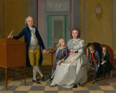 Rodina cisárskeho assesora von Kronegy by Georg Karl Urlaub, 1792 — digital art print download
