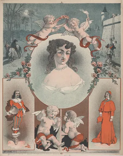 Amours et confessions de Marion Delorme by Леон Шубрак, 1884 — digital art print download