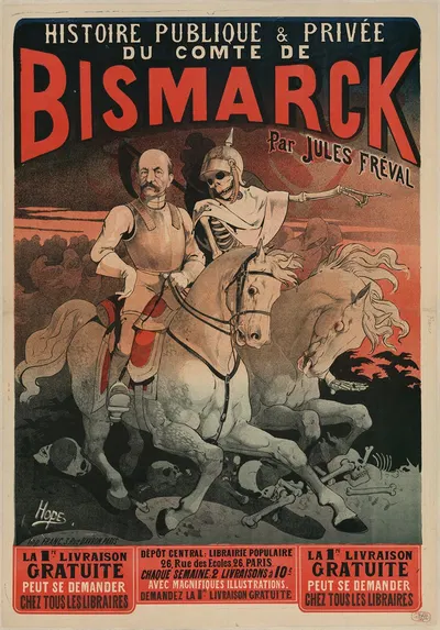 Histoire publique et privée du Comte de Bismarck par Jules Fréval by Léon Choubrac, 1883 — digital art print download