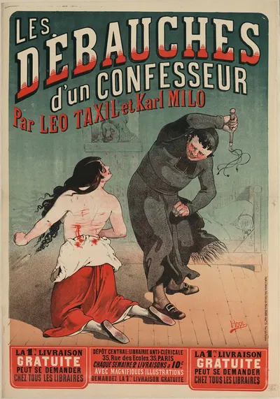 Les Débauches d'un confesseur par Léo Taxil et Karl Milo by Леон Шубрак, 1884 — digital art print download