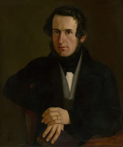 Портрет Я. В. Фричо by Йозеф Божетех Клеменс, 1840 — digital art print download
