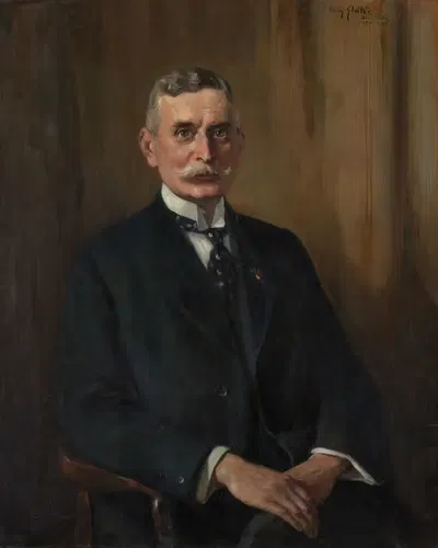 Якоб Кристиан Конингсбергер (1867-1951). Председатель Народного совета (1918-19) by Вилли Слуйтер, 1867-1951 — digital art…