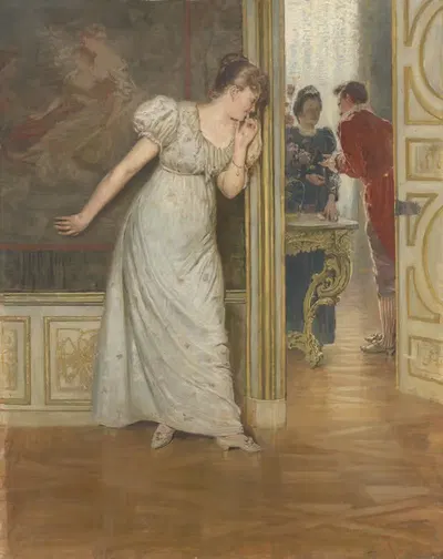 Свидание by Андор Дудиц, 1893 — digital art print download