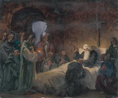 Эскиз к картине "Сватоплук прощается с сыновьями by Андрей Ковачик, 1940 — digital art print download