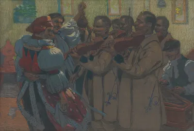 Самко Дудик с его группой by Антос Фролка, 1927 — digital art print download