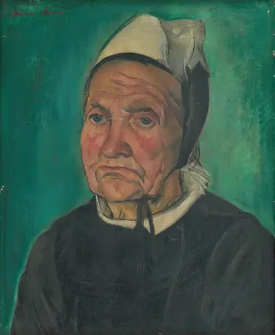 Голова бретонской женщины by Армин Штерн, 1930–1935 — digital art print download