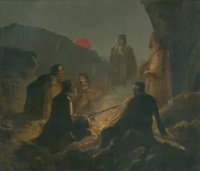 By the Fire (Partisans) by Cyril Kutlík, 1895–1900 — digital art print download