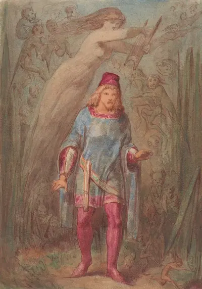 Где должна быть эта музыка by Эдвард Далзил, 1854 — digital art print download
