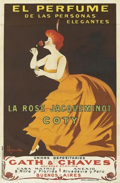 La Rose Jacqueminot Coty by Леонетто Каппьелло, 1904 — digital art print download