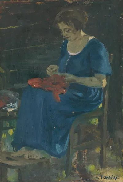 Nad šitím by Ján Thain, 1915 – 1925 — digital art print download