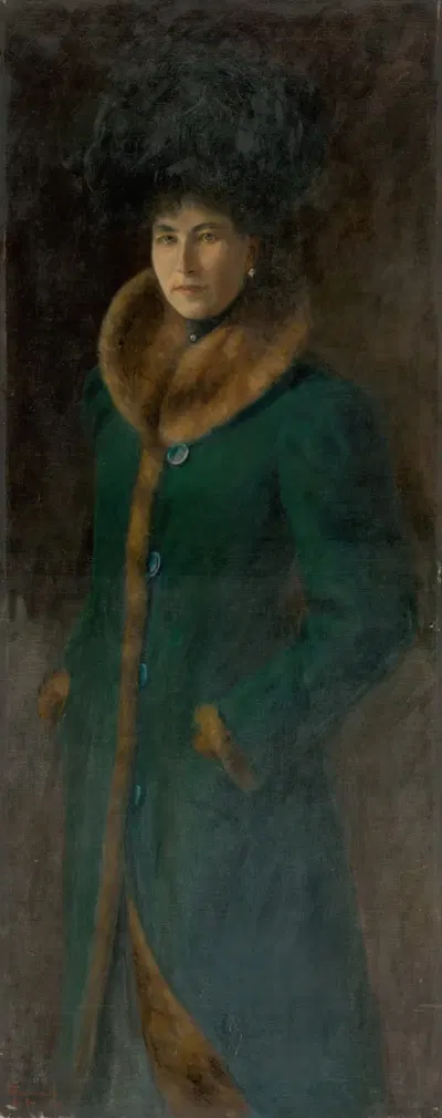 Портрет баронессы Флешовой by Карол Понграч, 1901 — digital art print download