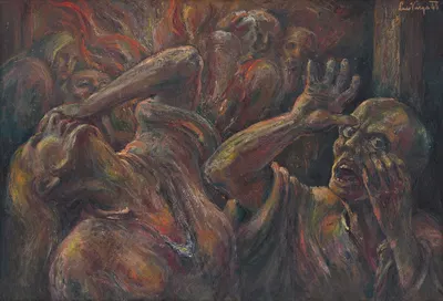 Сцена из концентрационного лагеря by Людовит Варга, 1944 — digital art print download