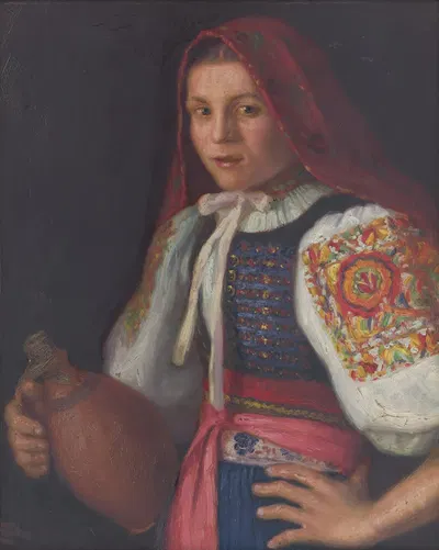 Девушка из Тренчина by Штефан Страка, 1924 — digital art print download