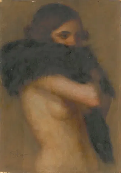 Полуобнажённая by Штефан Страка, 1922 — digital art print download