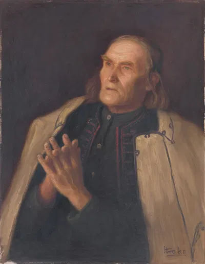 Молящийся крестьянин by Штефан Страка, 1928 — digital art print download