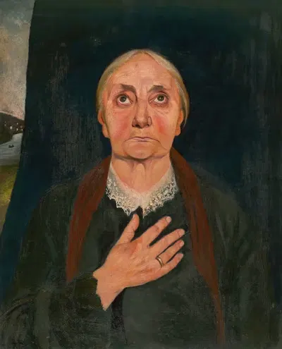 Старая женщина на молитве by Тивадар Чонтвари Кошка, 1900 — digital art print download