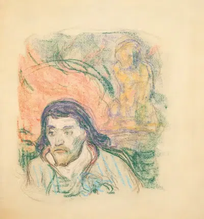 Поль Гоген by Клод Эмиль Шюффенекер, 1896 — digital art print download