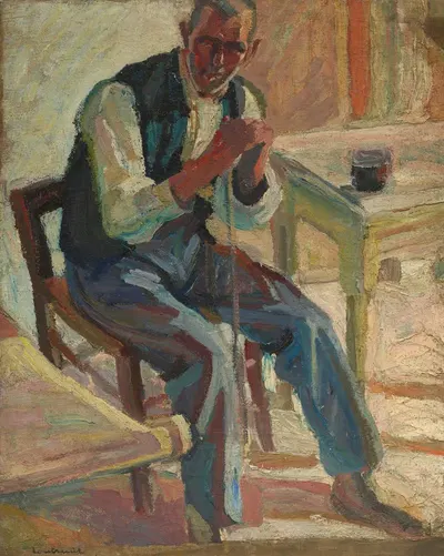 Сидящий мужчина by Морис-Албер Лутрёй, 1915 — digital art print download