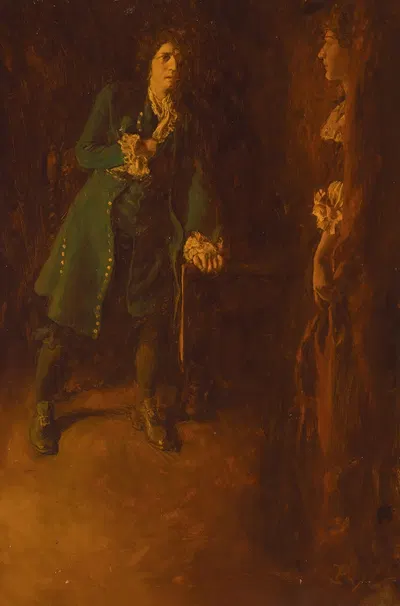 Иди, мадам, и оставь блудного сына среди его лузг by Говард Пайл, 1908 — digital art print download