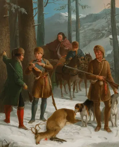 Спорный выстрел by Томпкинс Харрисон Маттесон, 1866 — digital art print download