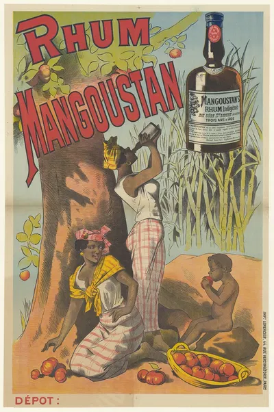Rhum Mangoustan by Lith. F. Appel, 1880 — digital art print download