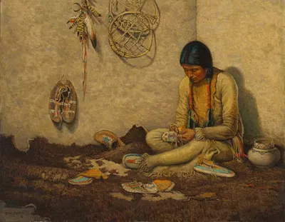 Производитель мокасин by Карл Мун — digital art print download