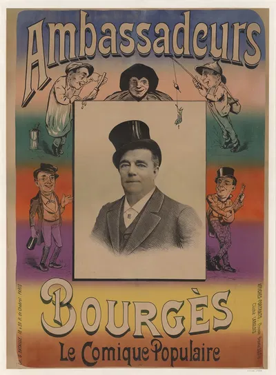 Ambassadeurs. Bourgès by Lith. G. Bataille, 1900 — digital art print download