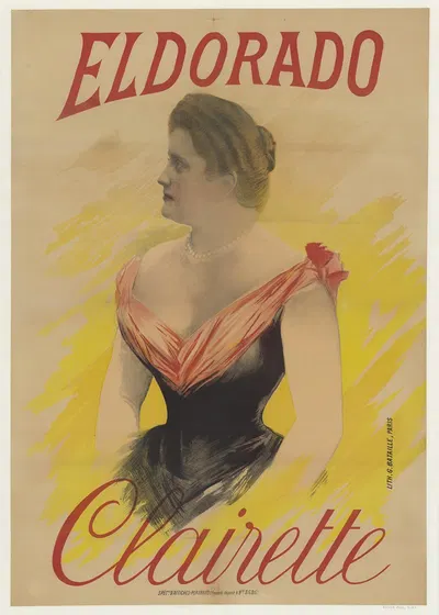 Eldorado. Clairette by Lith. G. Bataille, 1895 — digital art print download