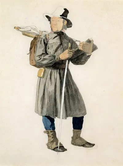 Standing Artist by John Frederick Kensett — digital art print download