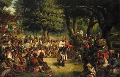 The Trial of Red Jacket by John Mix Stanley, 1869 — digital art print download