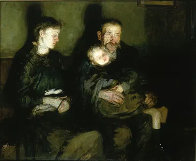 Waiting for the Doctor by Robert Lee Maccameron, 1910 — digital art print download