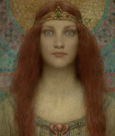 Портрет женщины by Чарльз Аллан Уинтер — digital art print download