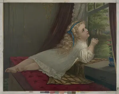 Слушая птиц by Джордж Гарднер Фиш, 1873 — digital art print download